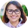 Home Woman wearing glasses smiling