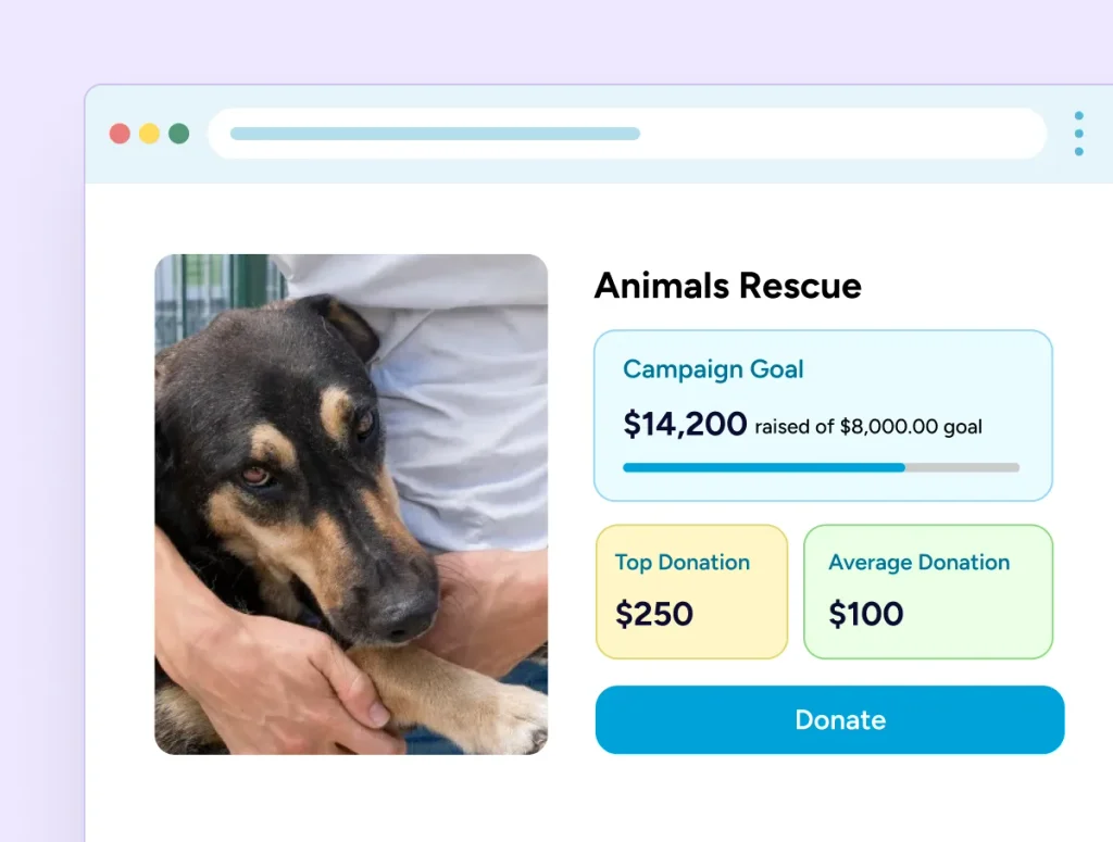 Dog being rescued by owner
