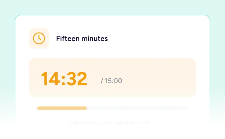 Fifteen minute timer countdown