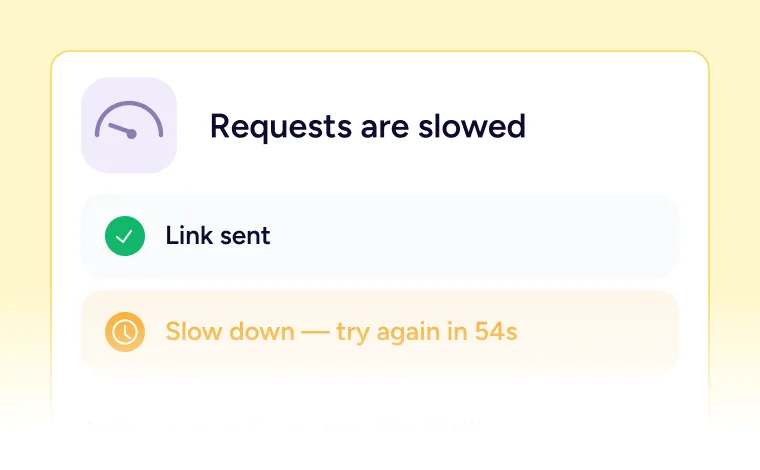 Requests are slowed message